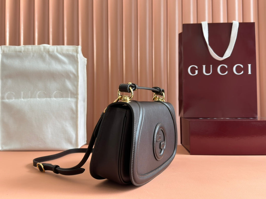 Gucci Blondie 32 Bag Dark Brown Leather 239909 mysite