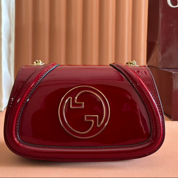 Gucci Blondie Bag Rosso Ancora Red Patent Leather mysite
