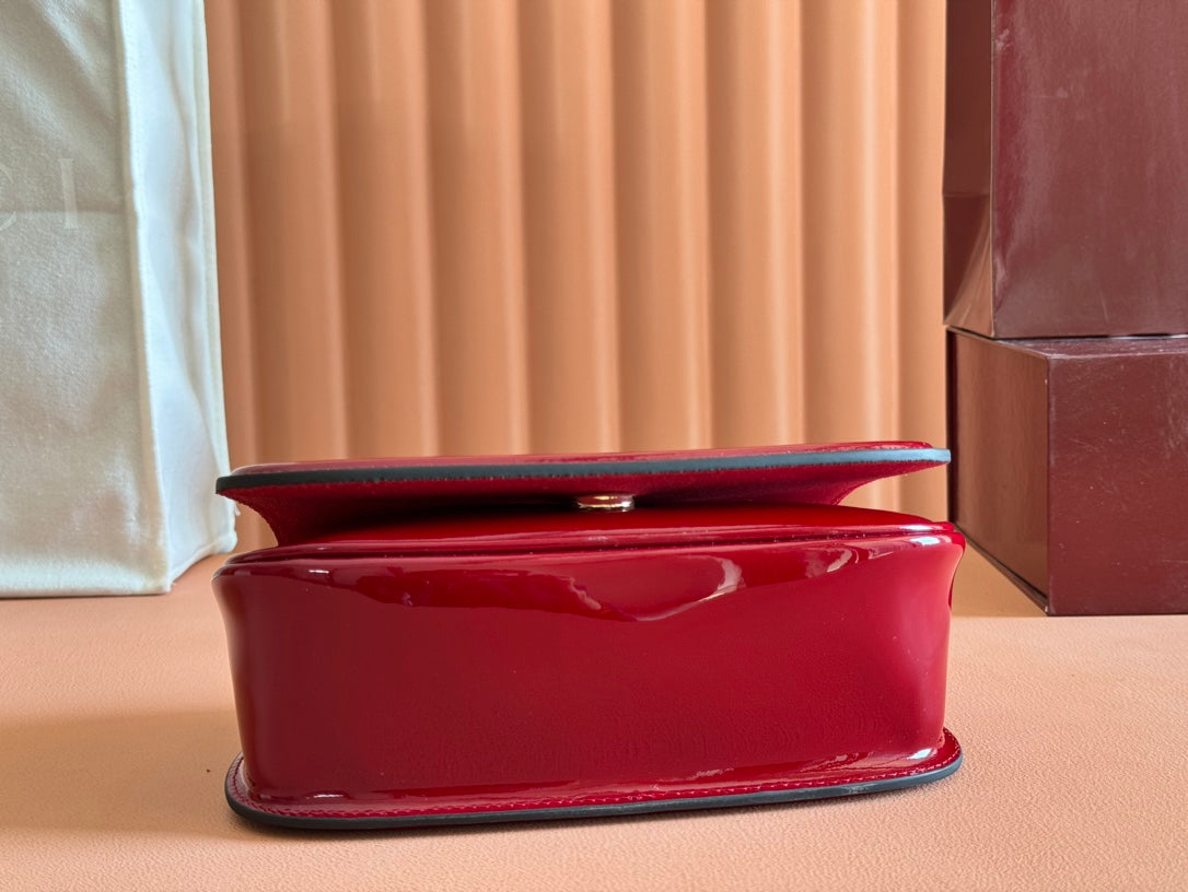 Gucci Blondie Bag Rosso Ancora Red Patent Leather mysite