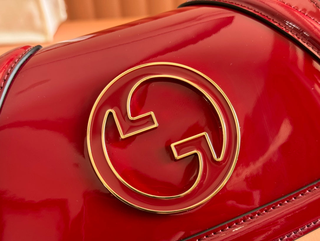 Gucci Blondie Bag Rosso Ancora Red Patent Leather mysite
