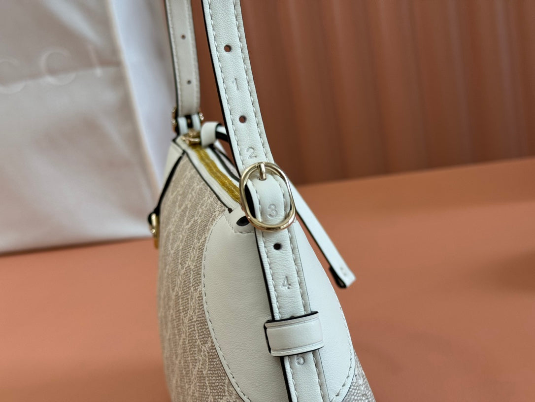 Gucci Ophidia 24.5cm Bag Beige White Canvas 239670 mysite