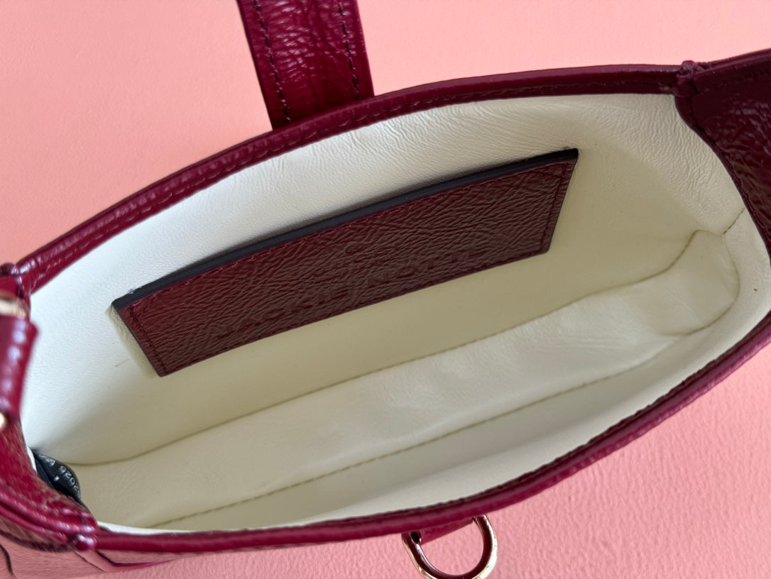 Gucci Jackie Notte Bag Rosso Ancora Red Patent Leather 248415 mysite