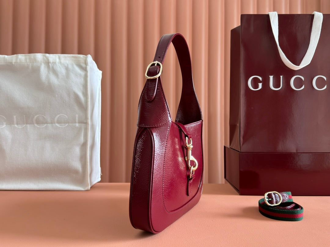 Gucci Jacket Bag Rosso Ancora Red Patent Leather 248414 mysite