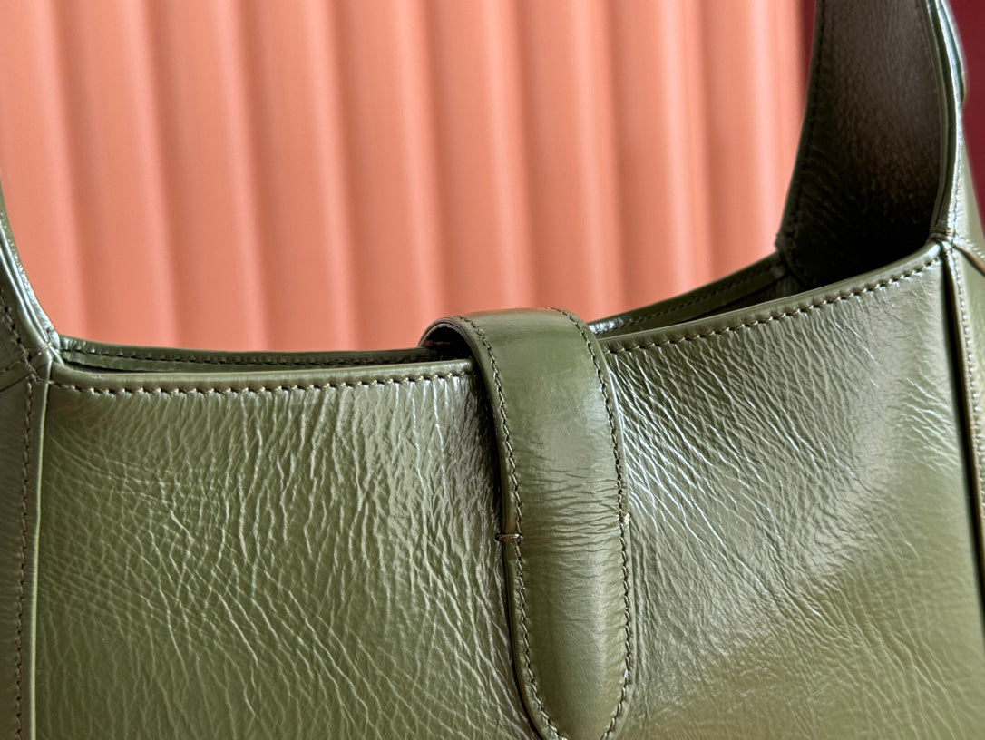 Gucci Jacket Bag Green Patent Leather 248418 mysite