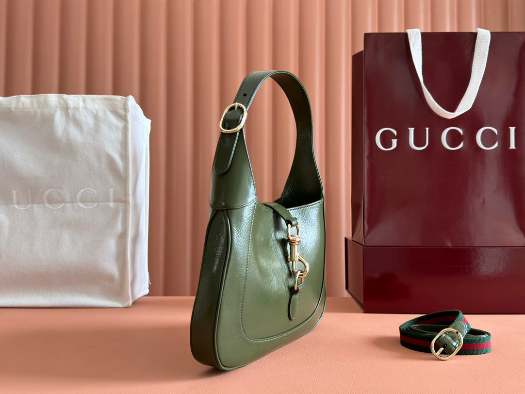 Gucci Jacket Bag Green Patent Leather 248418 mysite