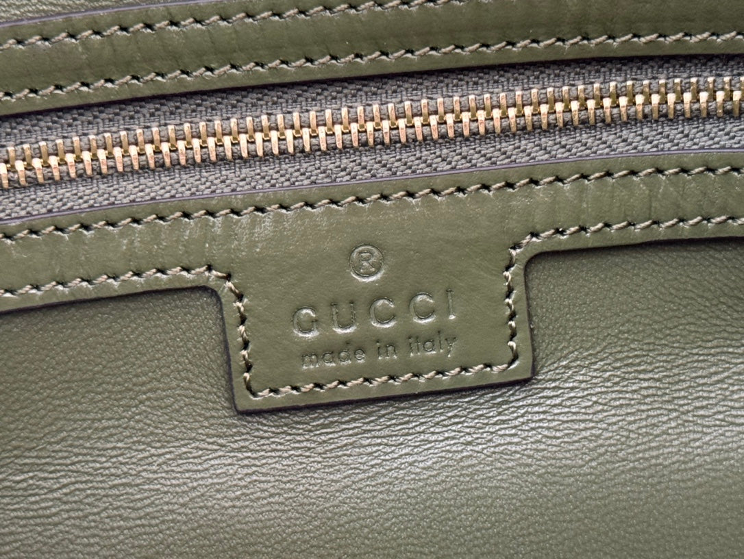 Gucci Jacket Bag Green Patent Leather 248418 mysite