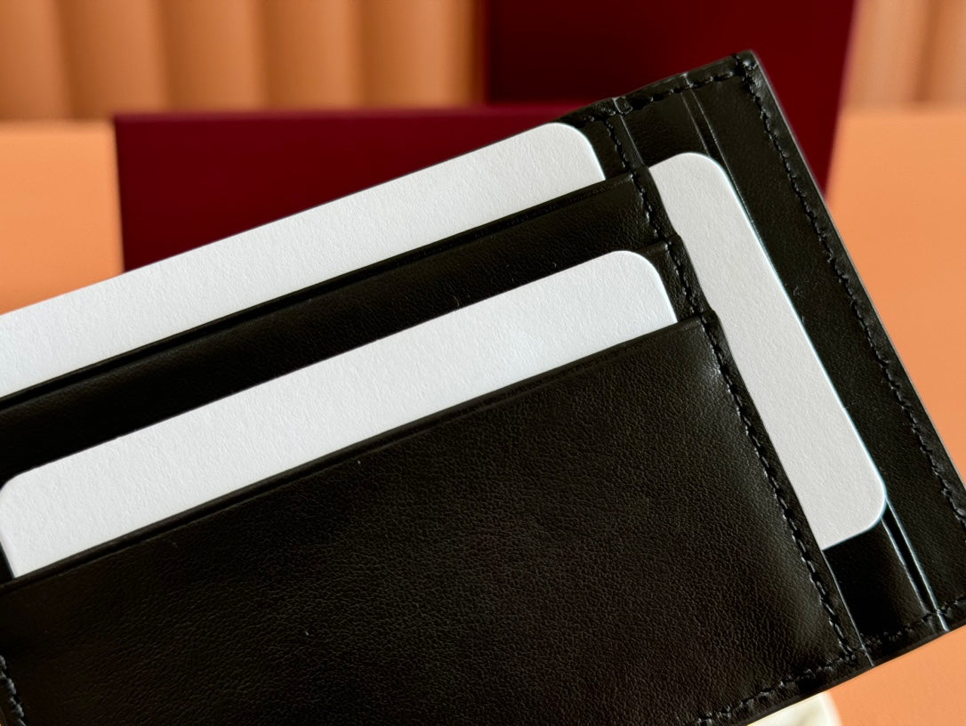 Gucci Card Wallet Grey mix Black Leather 248421 mysite