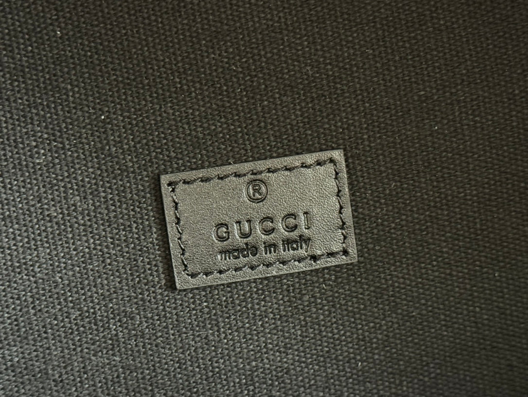 Gucci Backpack Black Canvas Leather 248447 mysite