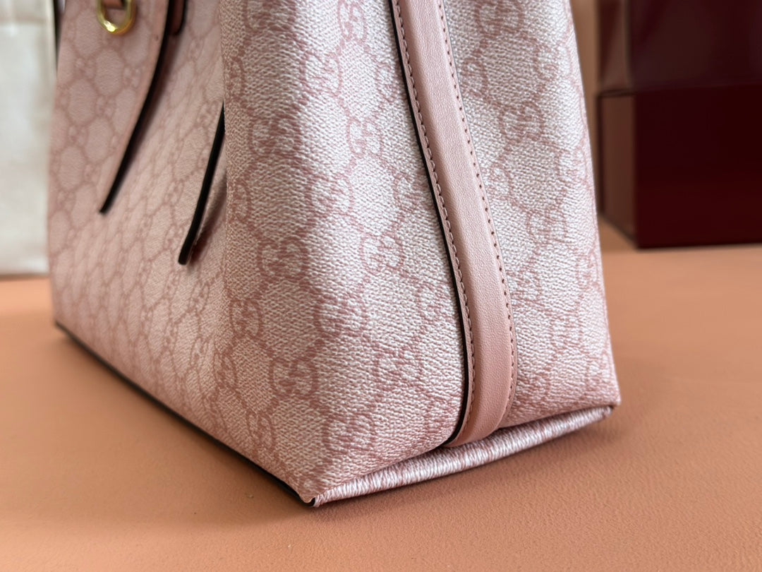 Gucci Ophidia 31cm Bag Pink Canvas 244357 mysite