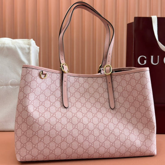 Gucci Ophidia 38cm Bag Pink Canvas 244358 mysite