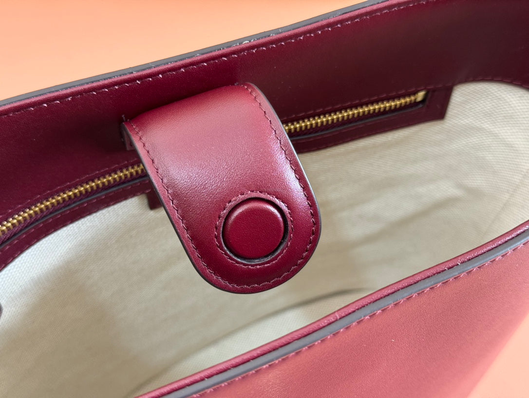 Gucci 73 Mini 27.5cm Bucket Bag Rosso Ancora red Smooth Leather 244435 mysite