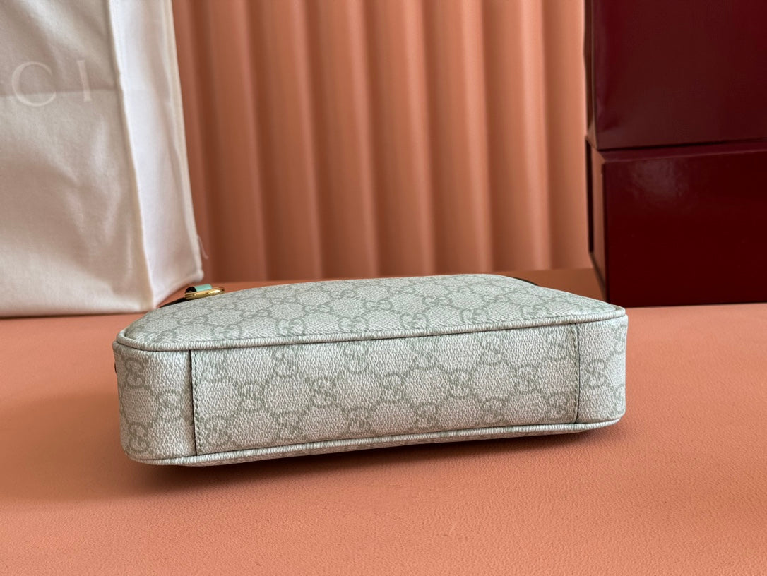 Gucci Ophidia 24.5cm Bag Green Canvas 244369 mysite