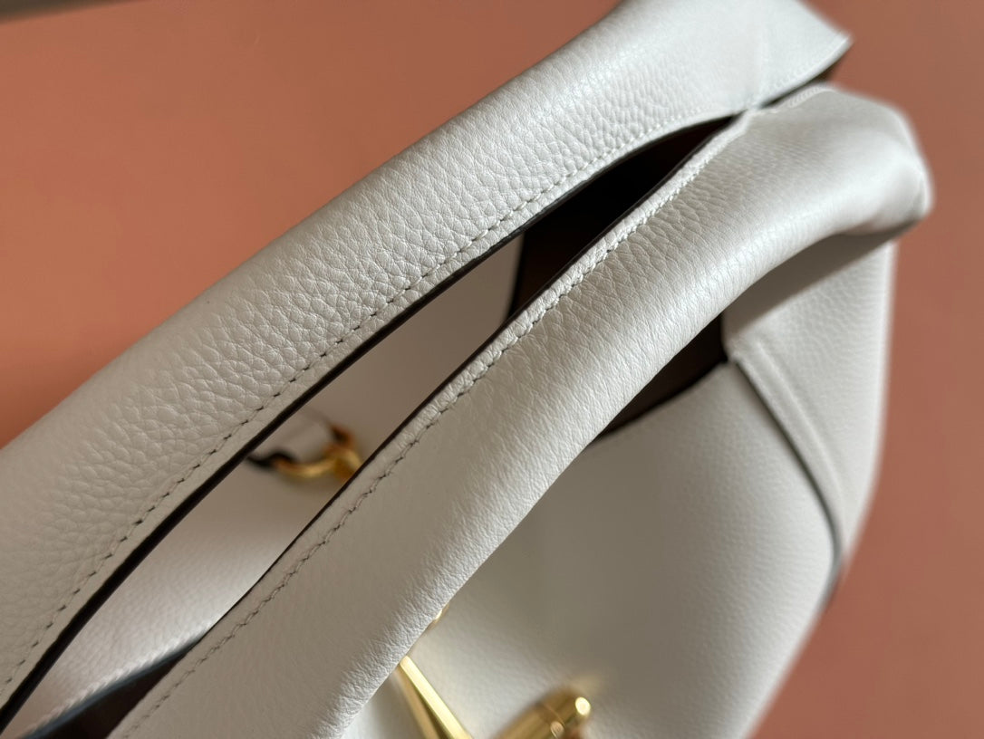 Gucci Softbit Shoulder Bag White Calfskin 248332 mysite