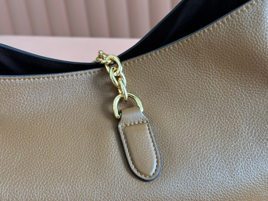 Gucci Softbit Shoulder Bag Brown Calfskin 248330 mysite