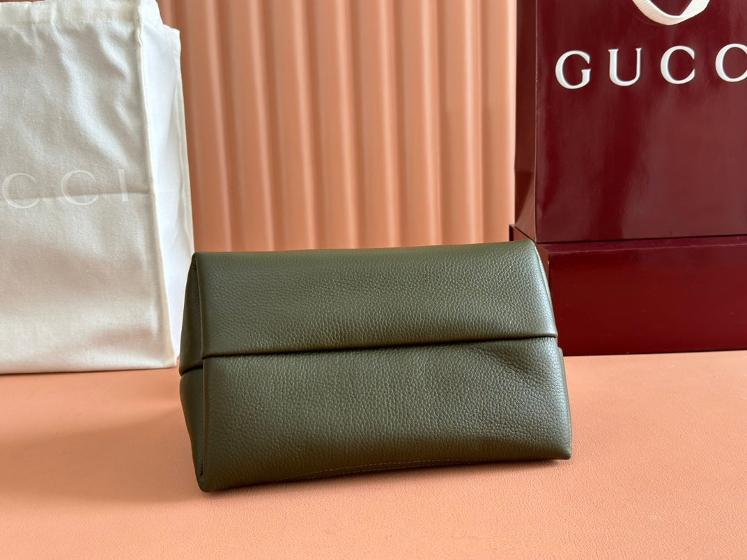 Gucci Softbit Shoulder Bag Green Calfskin mysite