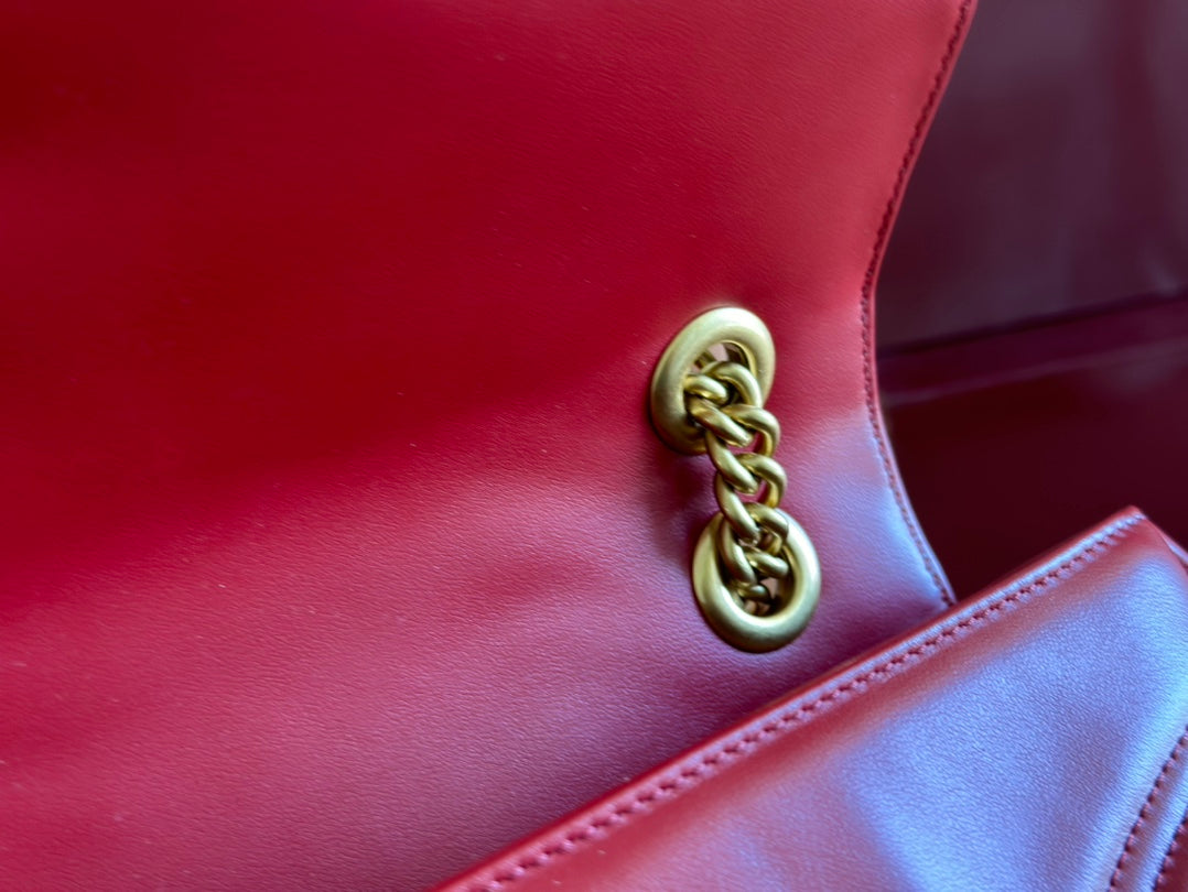 Gucci GG Marmont 31 Bag Red Calfskin 248222 mysite