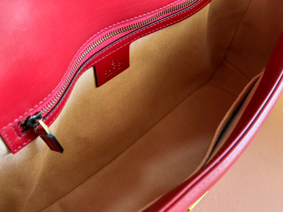 Gucci GG Marmont 31 Bag Red Calfskin 248222 mysite