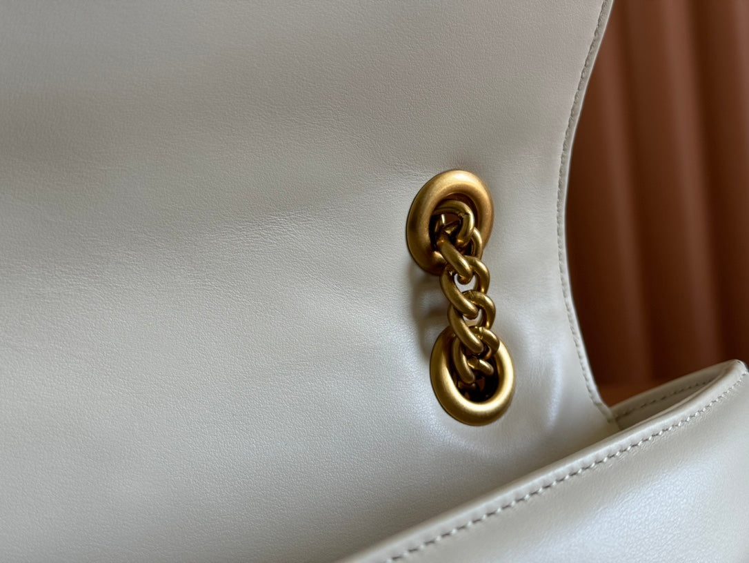 Gucci GG Marmont 31 Bag White Calfskin 248224 mysite