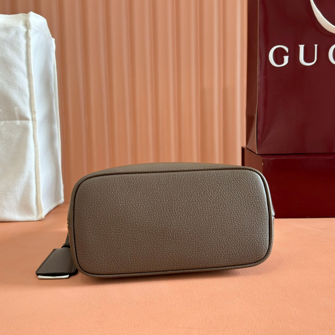 Gucci Ophidia 23cm Bag Ebony Brown Canvas Leather 248270 mysite