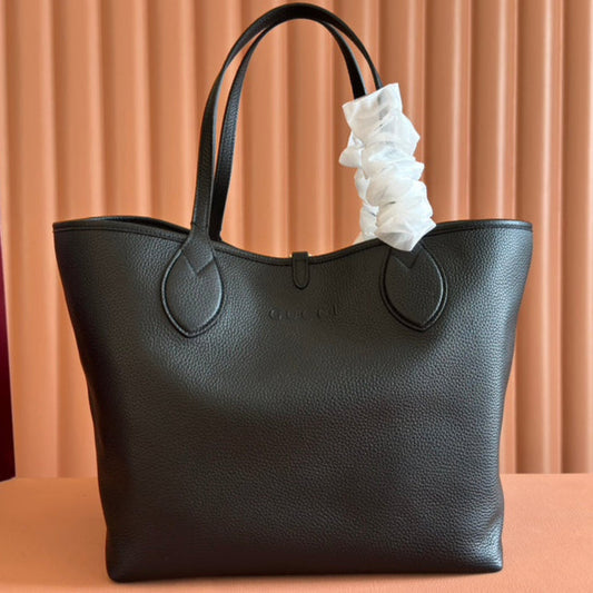 Gucci Totissima 30cm Tote Bag Black Calfskin 248124 mysite