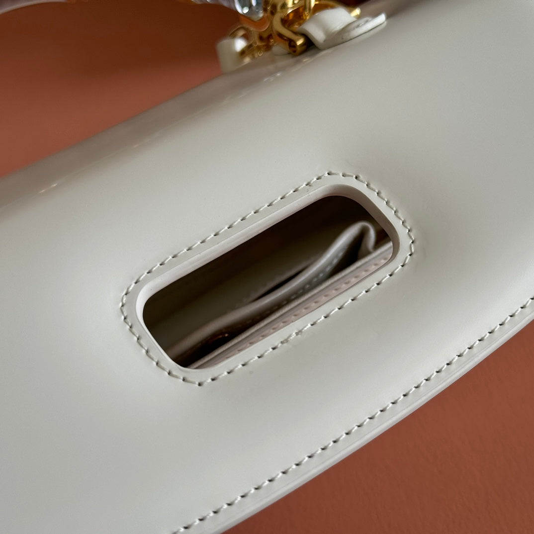 Gucci Bamboo Diva Bag White Leather 251029 mysite