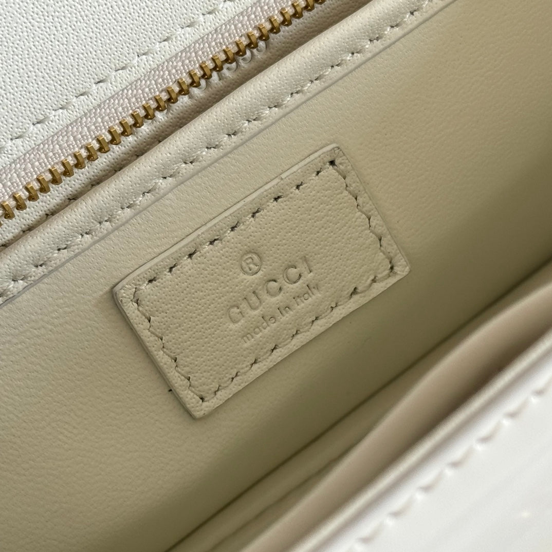 Gucci Bamboo Diva Bag White Leather 251029 mysite