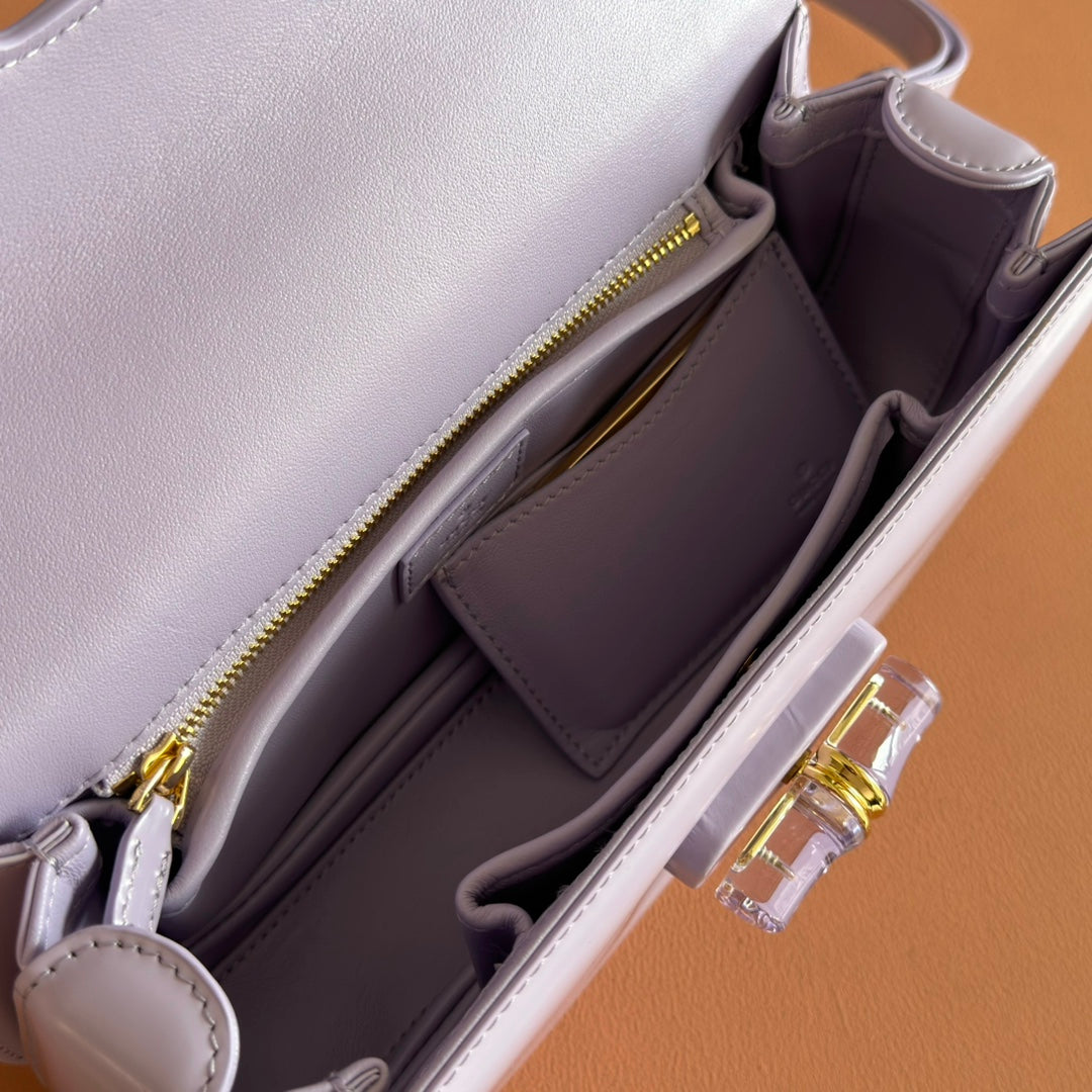 Gucci Bamboo Diva Bag Lilac Leather 251026 mysite