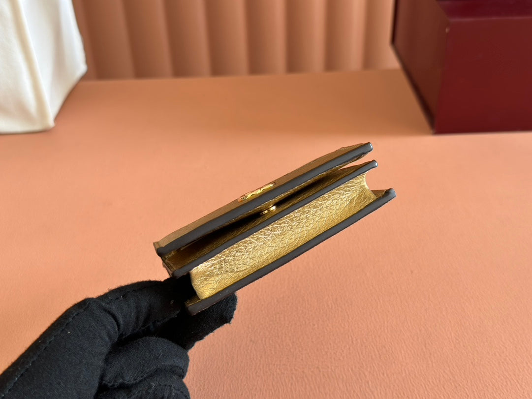 Gucci Marmont Wallet Ebony mix Gold Canvas Leather 250961 mysite