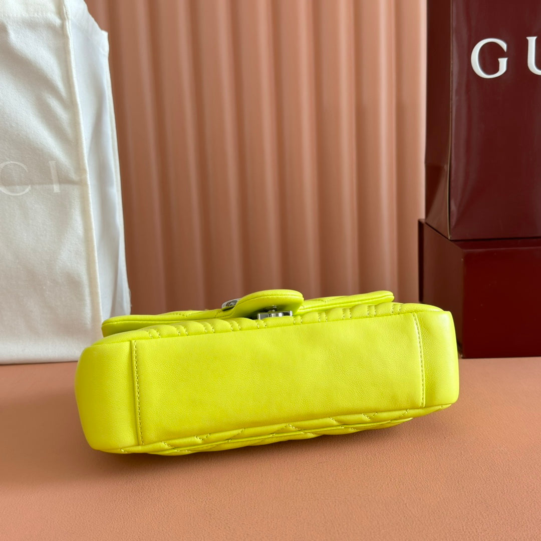 Gucci GG Marmont Bag Yellow Sheepskin 250855 mysite