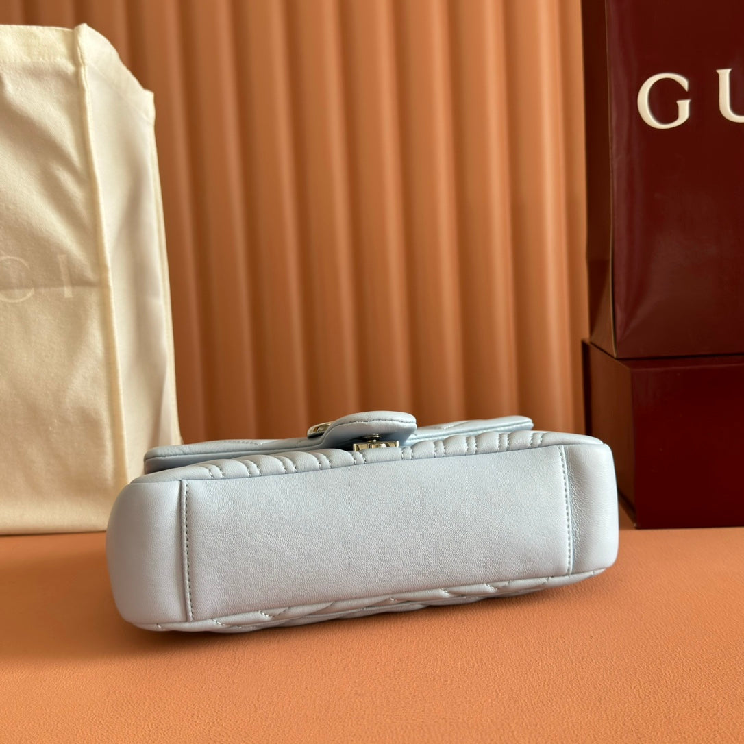 Gucci GG Marmont Bag Blue Sheepskin 250847 mysite