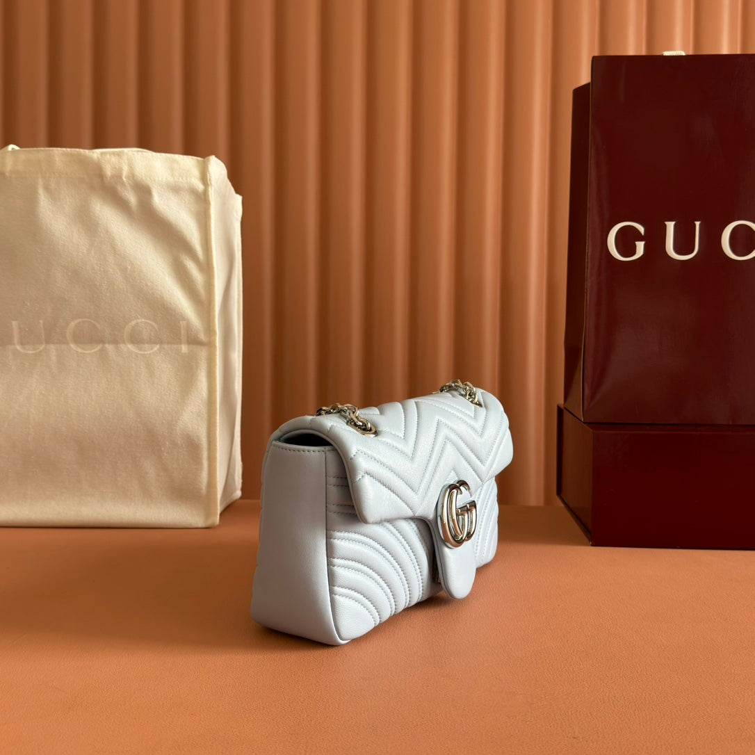 Gucci GG Marmont Bag Blue Sheepskin 250847 mysite