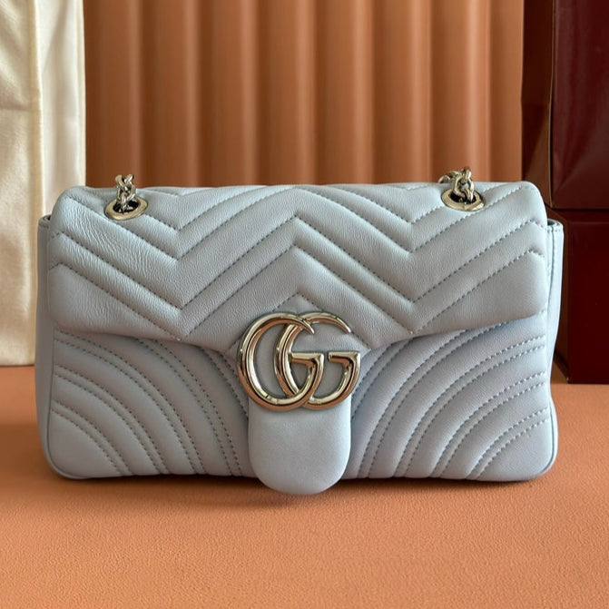 Gucci GG Marmont Bag Blue Sheepskin 250847 mysite