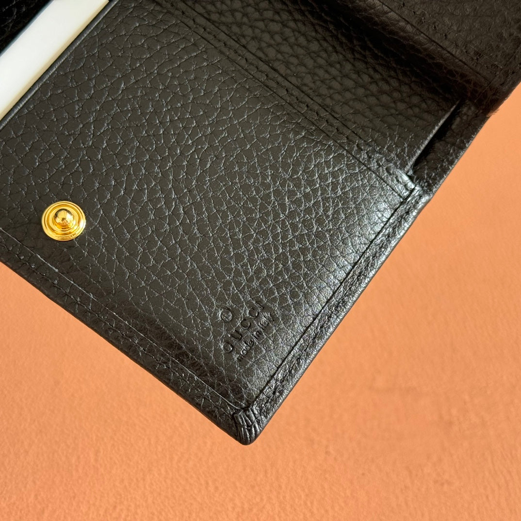 Gucci Marmont Wallet Black Leather 255302 mysite