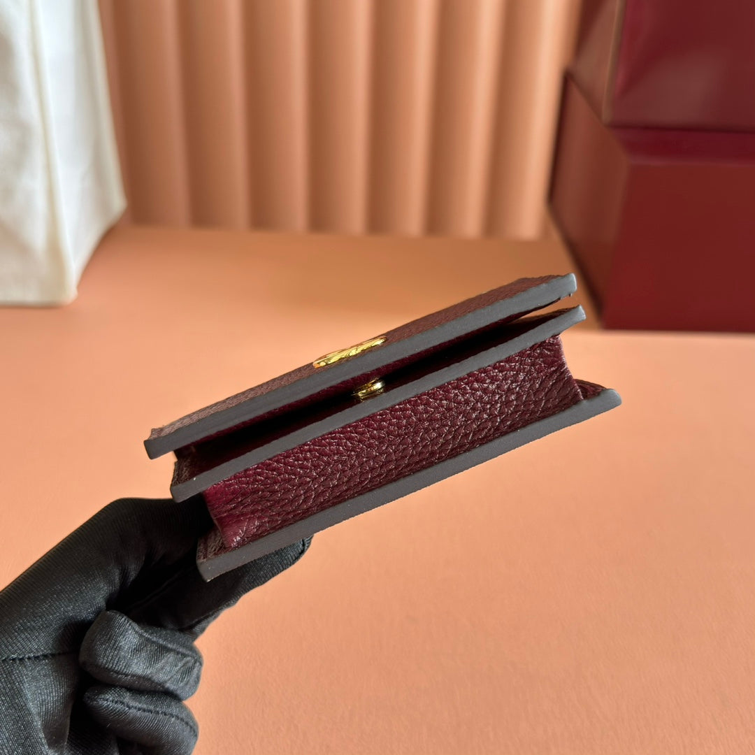 Gucci Marmont Wallet Ebony mix Rosso Ancora Red Canvas Leather 255306 mysite