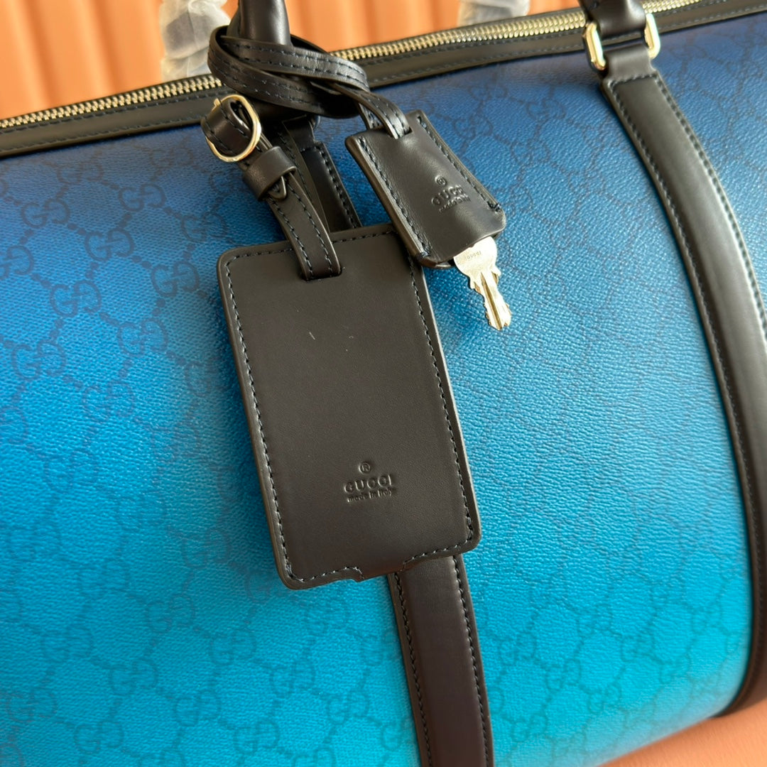Gucci Chroma Large Duffle Bag Blue Leather mysite
