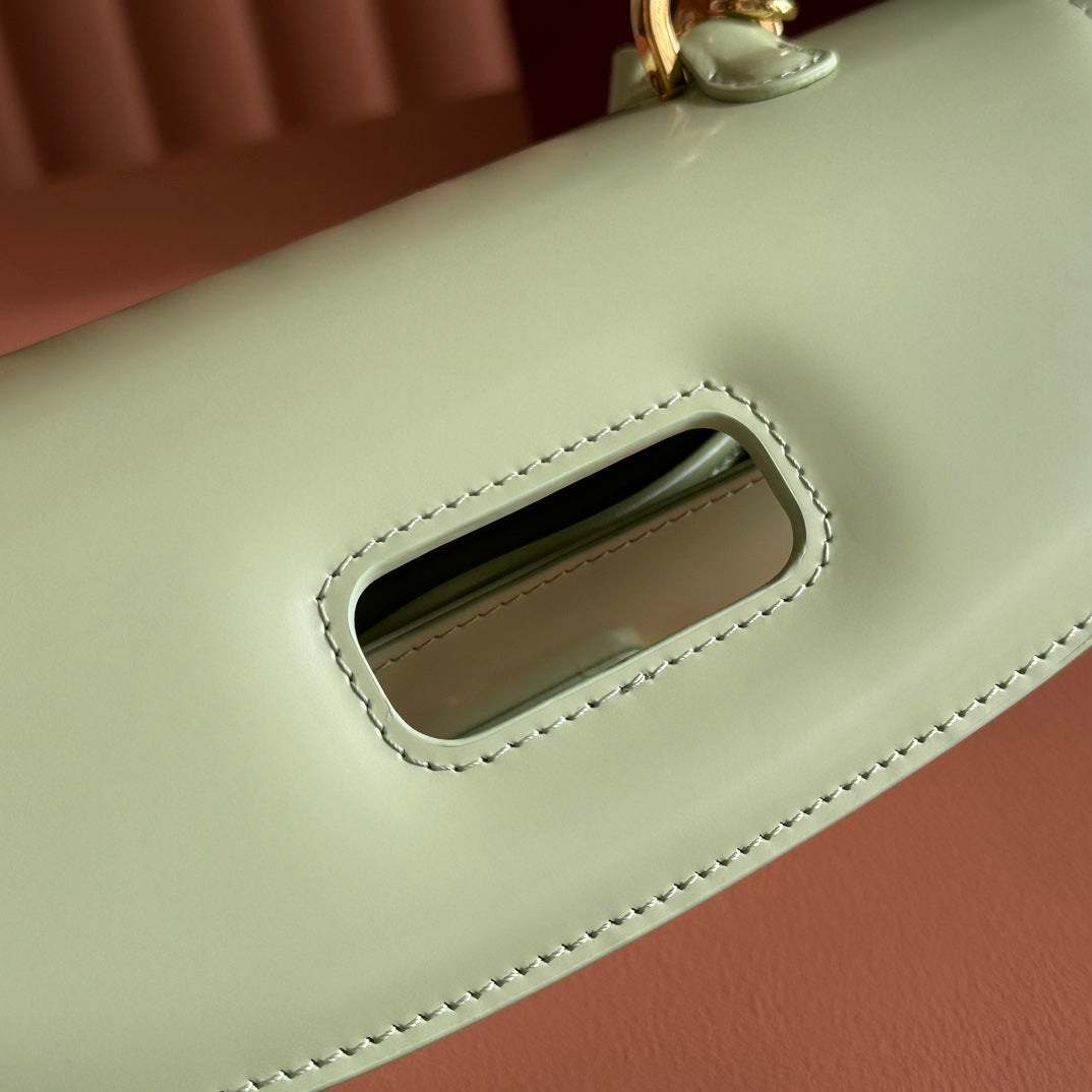 Gucci Bamboo Diva Bag Mint Green Leather 255199 mysite