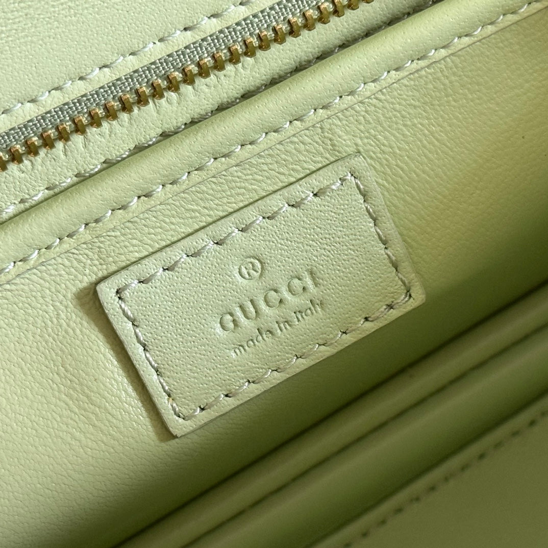 Gucci Bamboo Diva Bag Mint Green Leather 255199 mysite