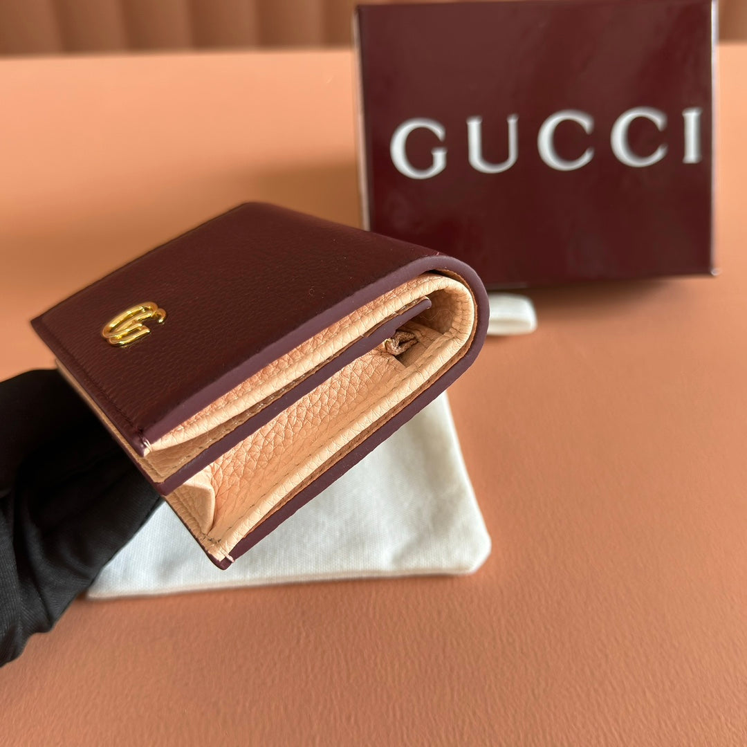 Gucci Marmont Wallet Rosso Ancora Red Leather 255228 mysite