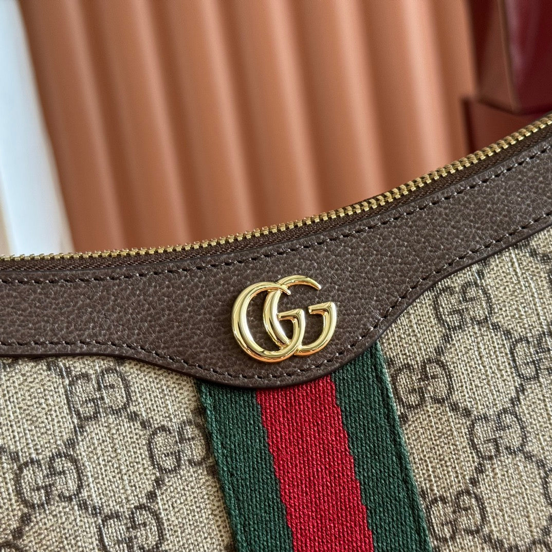 Gucci Ophidia 26cm Bag Ebony Brown Canvas 255298 mysite