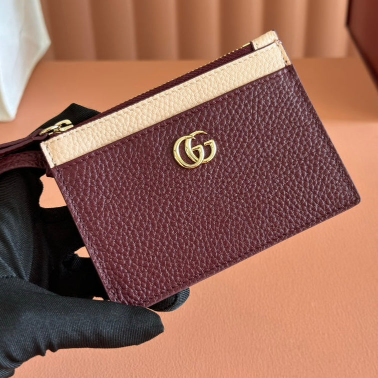 GG Marmont Zip Key Pouch Rosso Ancora Red Leather 255159 mysite