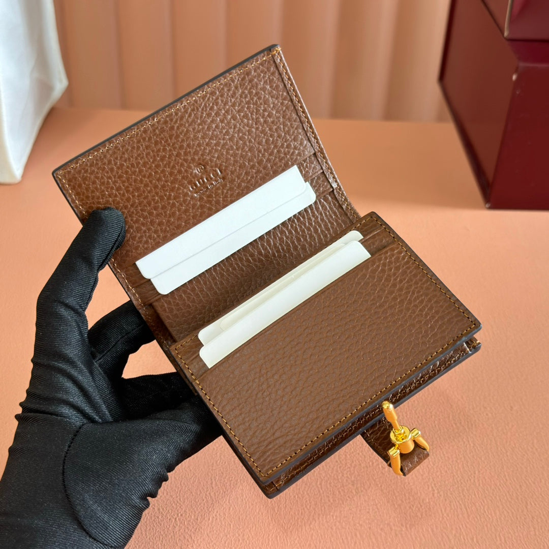 Gucci Jackie Wallet Blue Brown Canvas Leather 255172 mysite