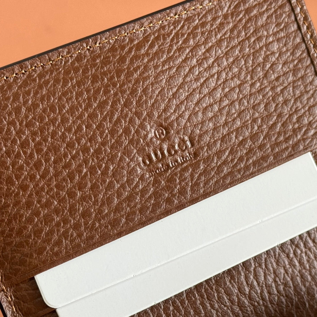 Gucci Jackie Wallet Blue Brown Canvas Leather 255172 mysite