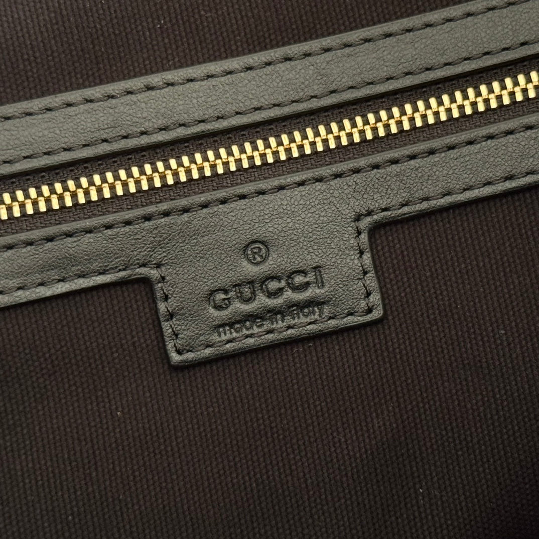 GG Beatrix Large Tote Bag Black Smooth Leather GHW 272128 mysite