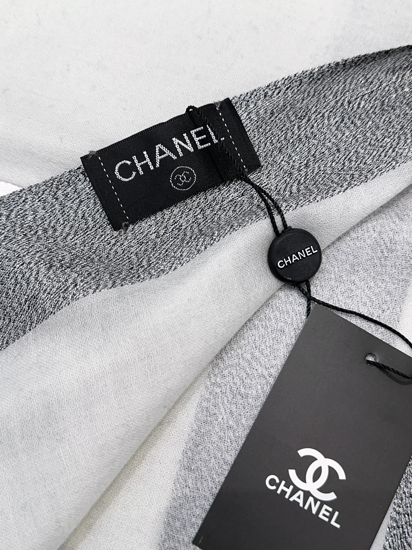 SCARF 200 CM IN MOUSE GRAY MIX WHITE CASHMERE 402261 mysite