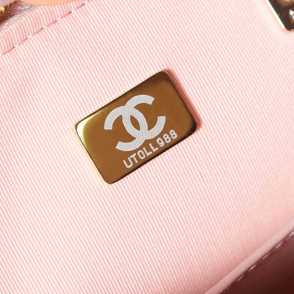 SMALL SHOPPING BAG 20 IN LIGHT PINK TWEED GOLD HARDWARE mysite