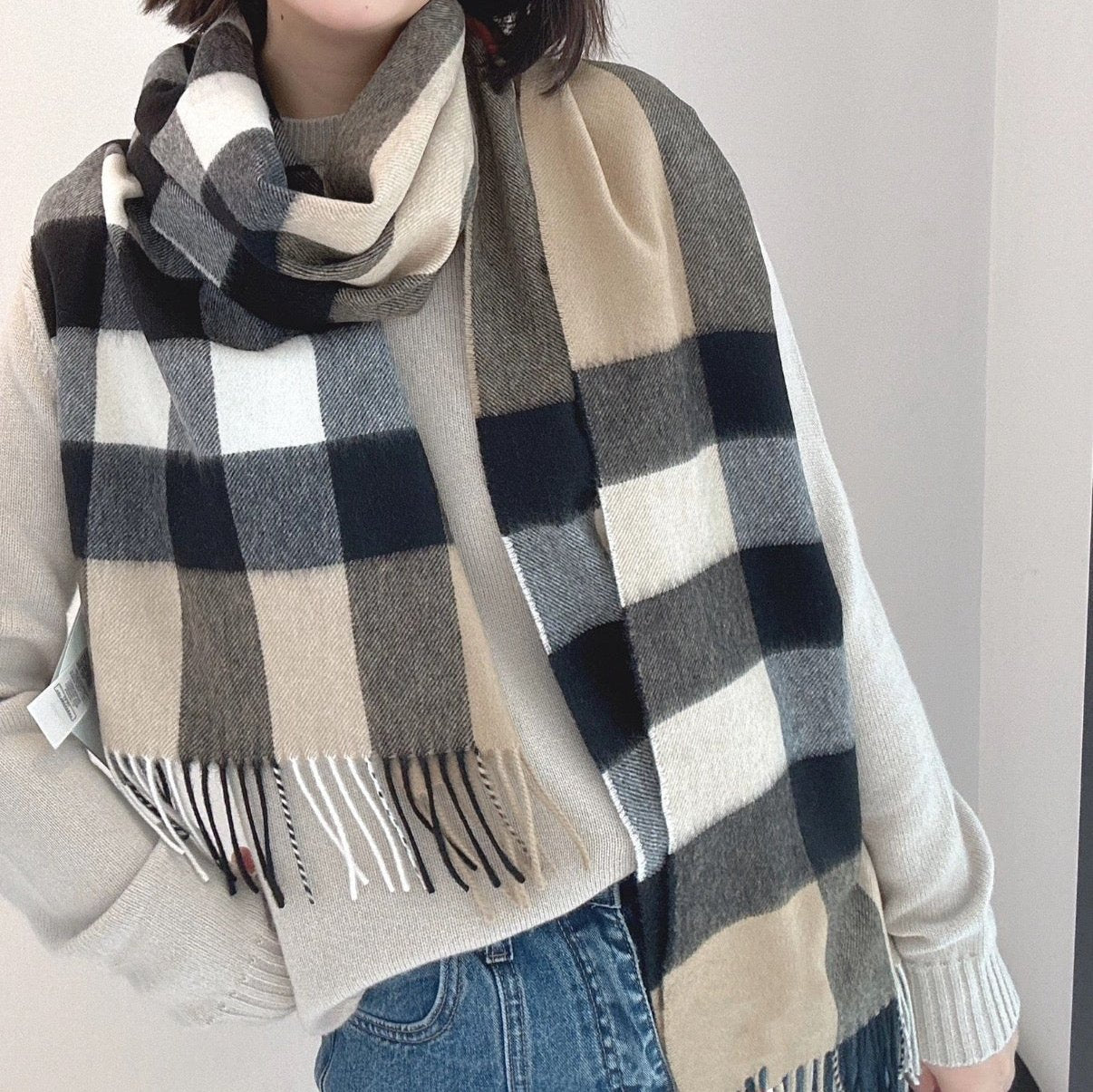 SCARF 180 CM IN COLORFUL CASHMERE  410340 mysite