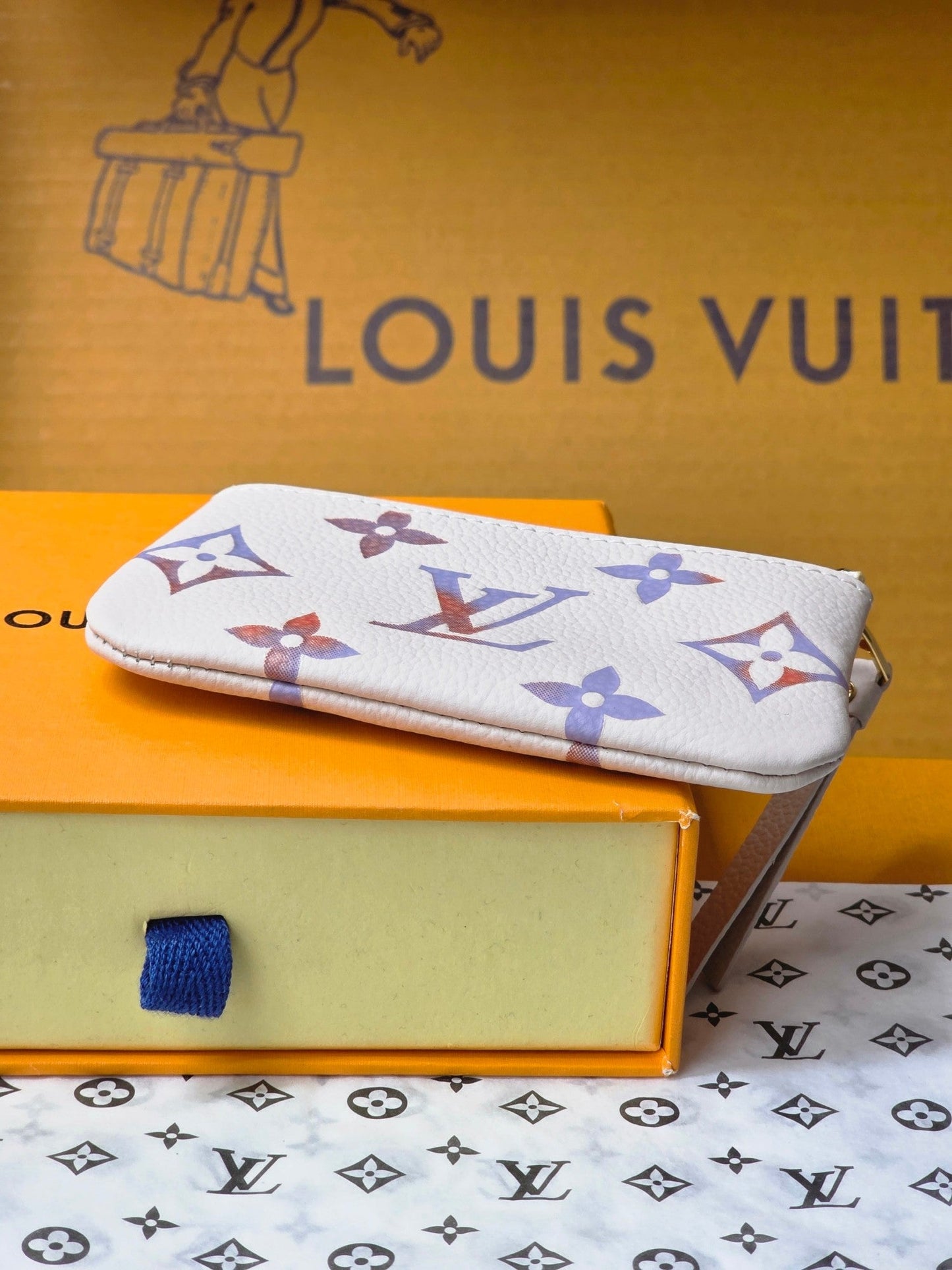 LV M25597 Key Pouch Dream Beige Embossed Grained Cowhide GHW mysite