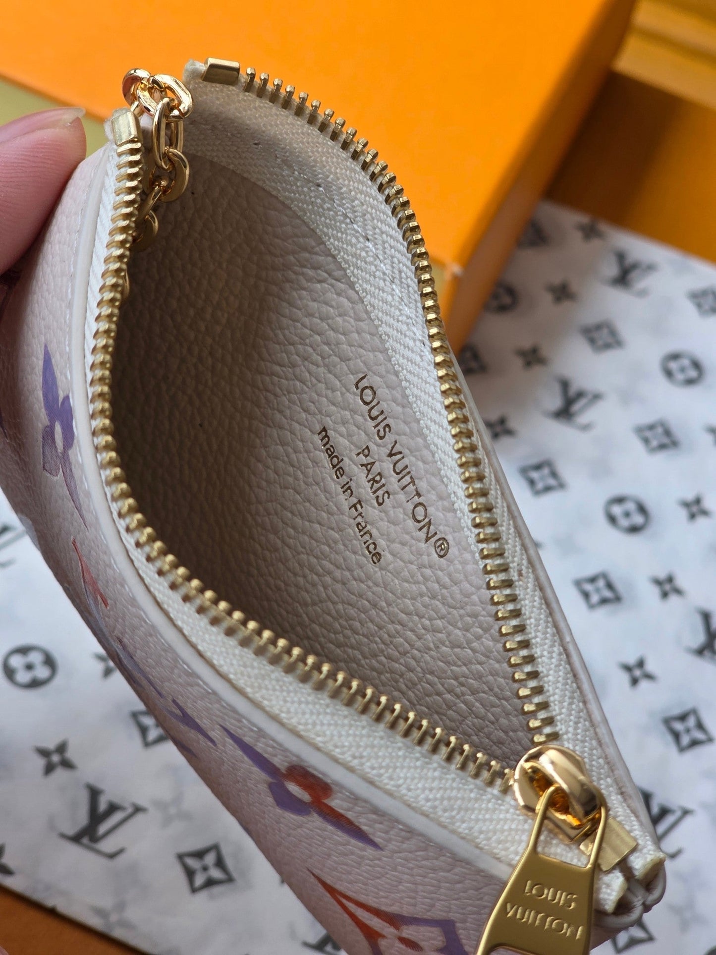 LV M25597 Key Pouch Dream Beige Embossed Grained Cowhide GHW mysite