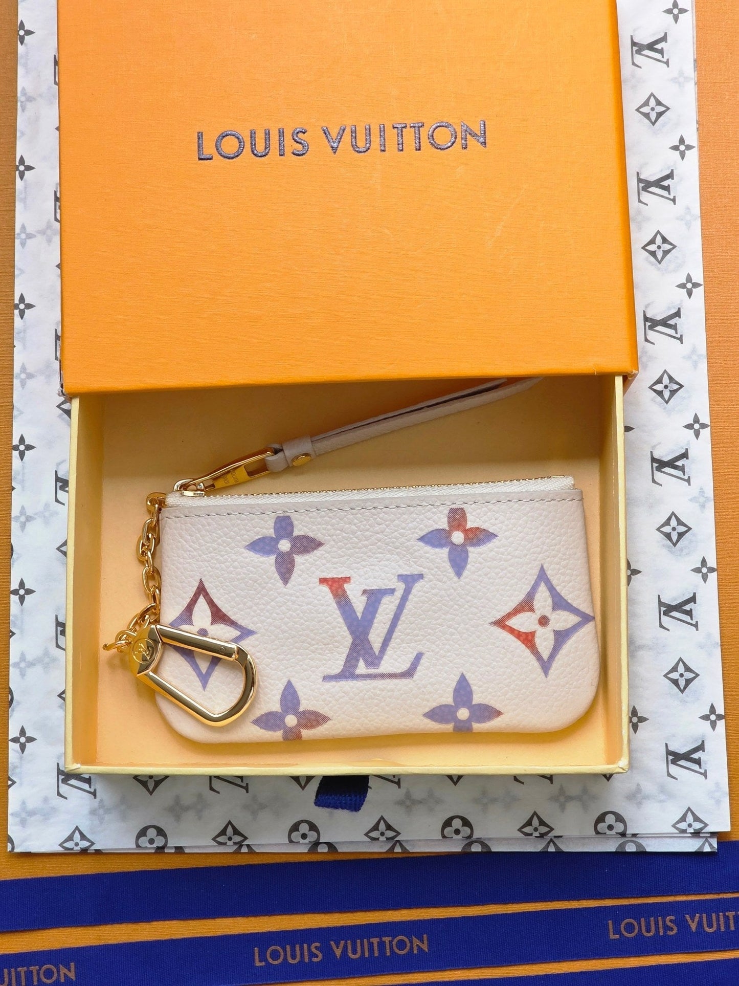 LV M25597 Key Pouch Dream Beige Embossed Grained Cowhide GHW mysite