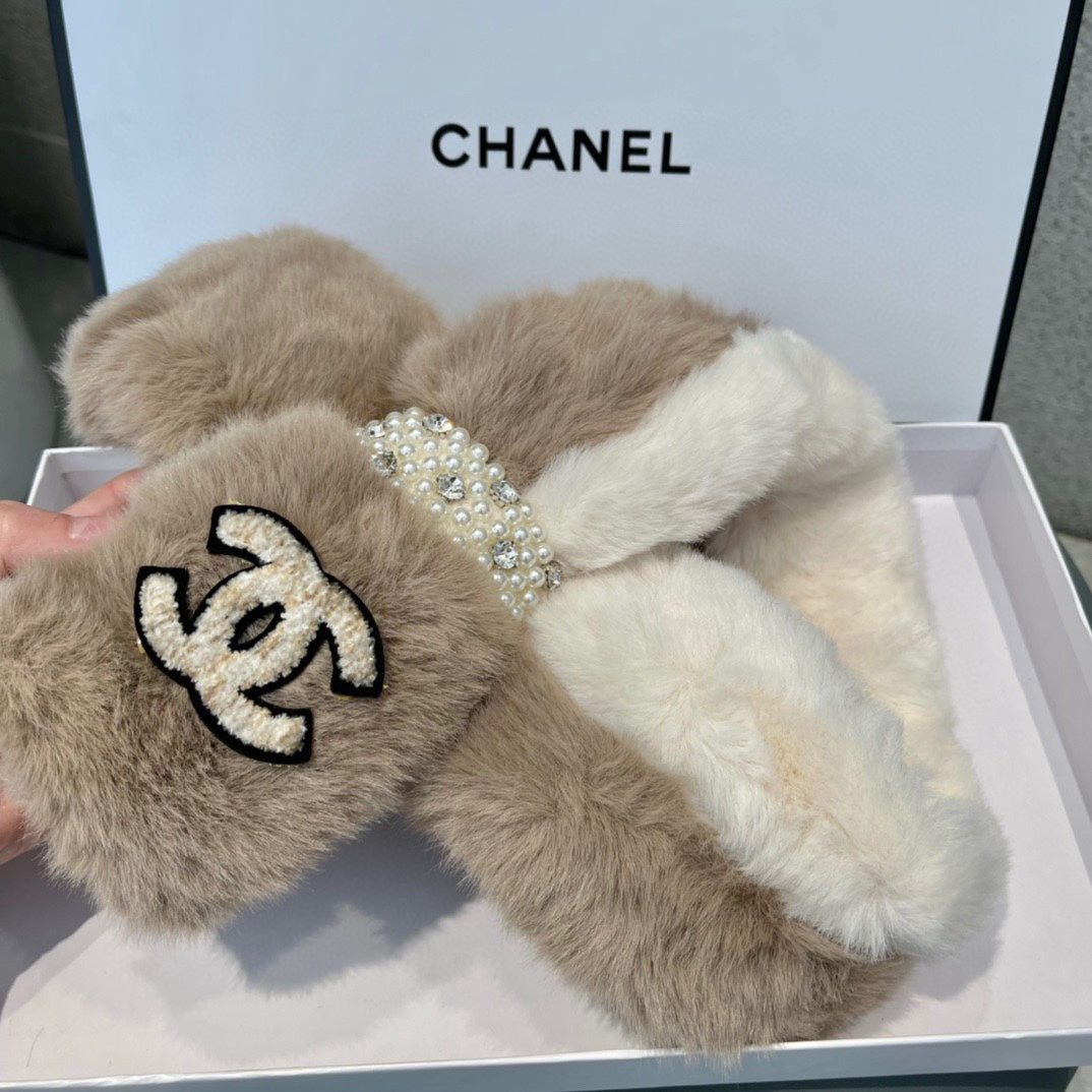SCARF IN MEDIUM BROWN RABBIT FUR 397446 mysite